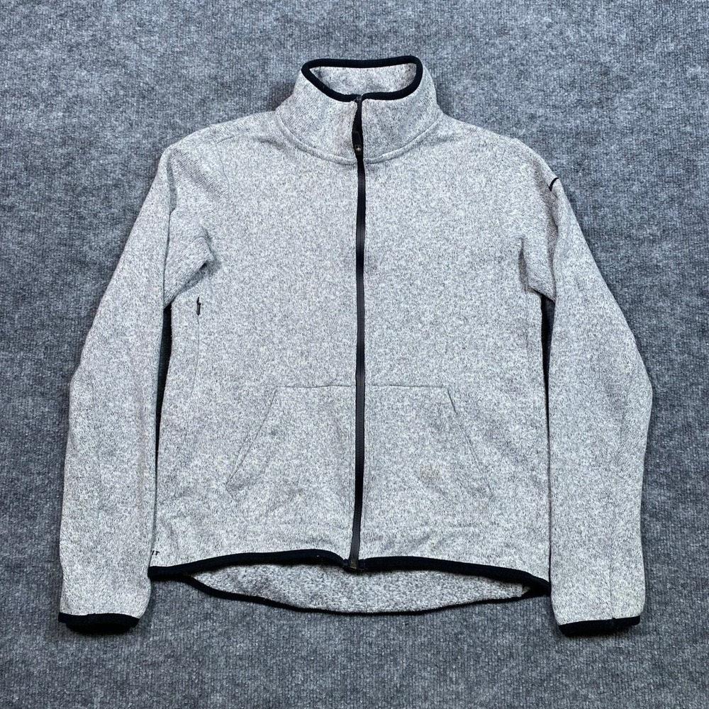Nike Therma-FIT Womens Full Zip‎ Jacket Grey Heather Mock Neck 806983-063 Size M